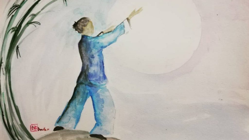 Doppio Pang - acquerello di Donella Bucca