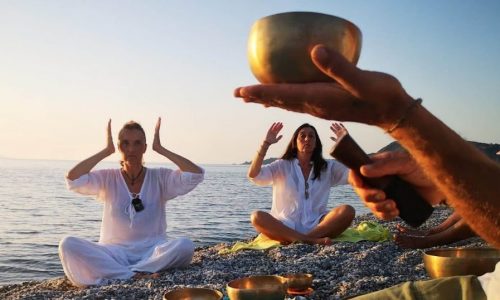 Meditazione in spiaggia