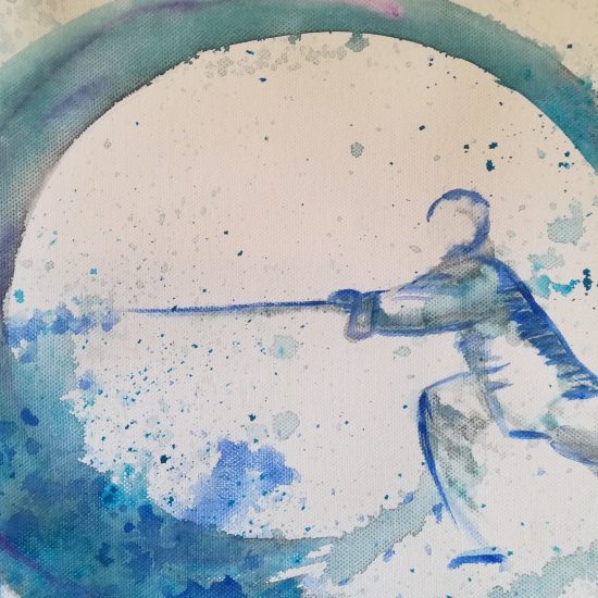 spada - acquerello di Donella Bucca