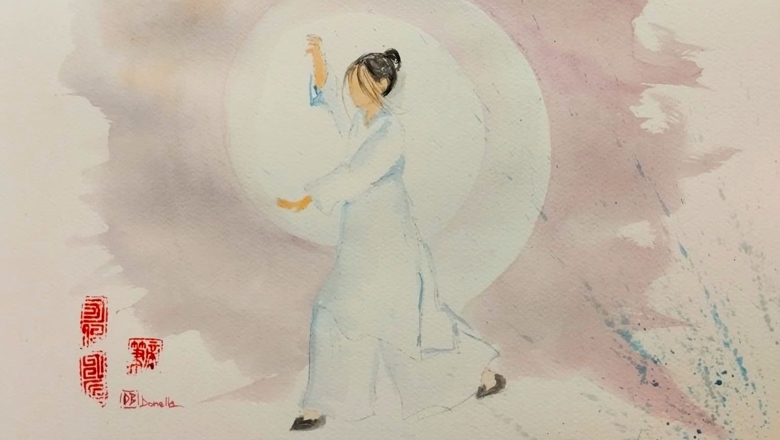 acquerello di Donella Bucca : Tai Chi