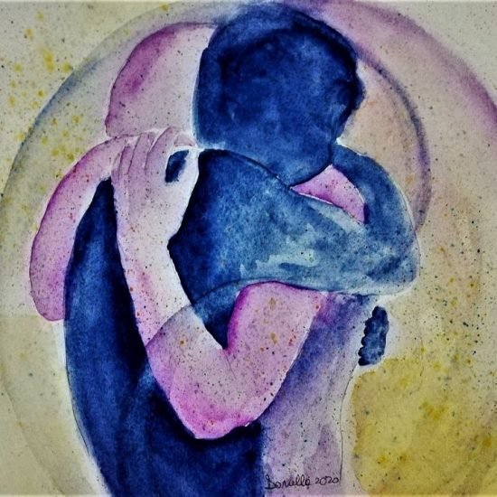 Abbraccio : acquerello do Donella Bucca