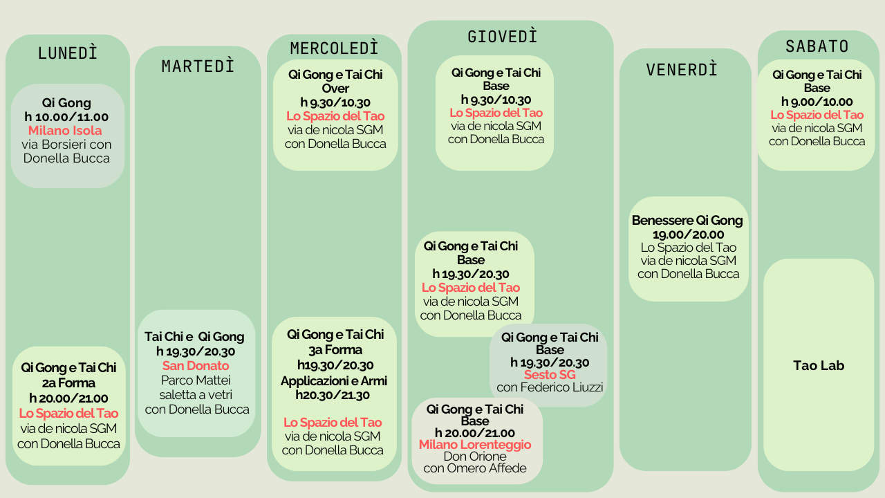 orario tai chi