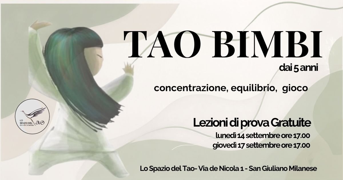 TAO BIMBI – Tai Chi per i più piccoli